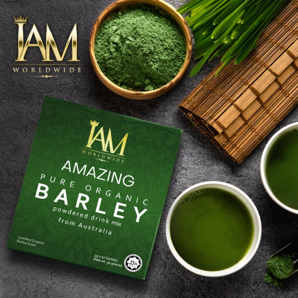 IAM Amazing Pure Organic Barley Powder Drink Barley Green Natural Blend - dailyvitalstore