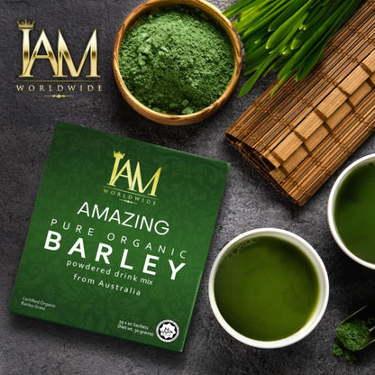 IAM Amazing Pure Organic Barley Powder Drink Barley Green Natural Blend - dailyvitalstore