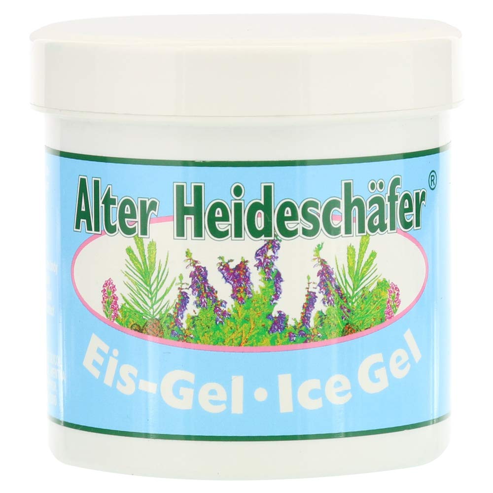 Ice-Gel with Peppermint, Campher & Menthol for Headaches, Stiff Neck, Joints, Muscles - Cooling & Soothing- Large 250ml Tub by Krauterhof - dailyvitalstore
