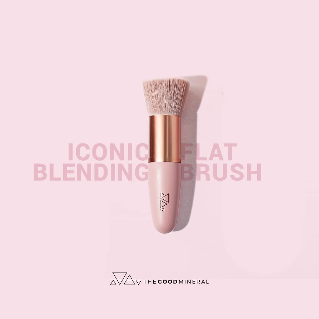 Iconic Flat Blending Brush - The Good Mineral | Best Brush for Loose Powder | Vegan - dailyvitalstore