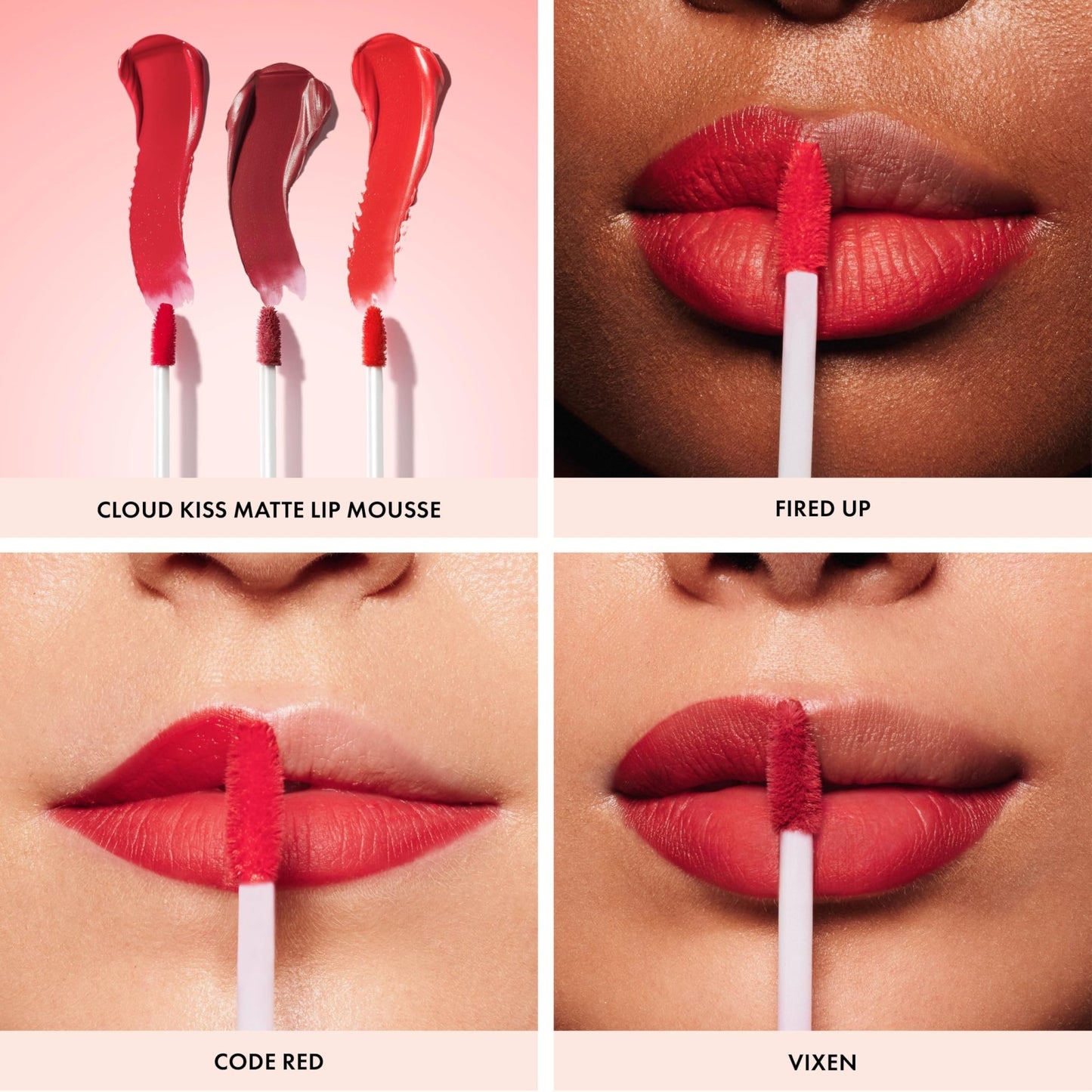 ICONIC LONDON Cloud Kiss Matte Lip Mousse | Matte Liquid Lip Colour, Cruelty-Free, Vegan Makeup, Code Red - dailyvitalstore