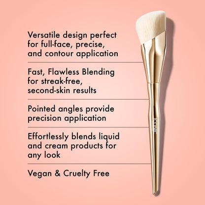 ICONIC LONDON Complexion Brush | Flawless Finish, Seamless Blending For Liquid and Cream Products - dailyvitalstore