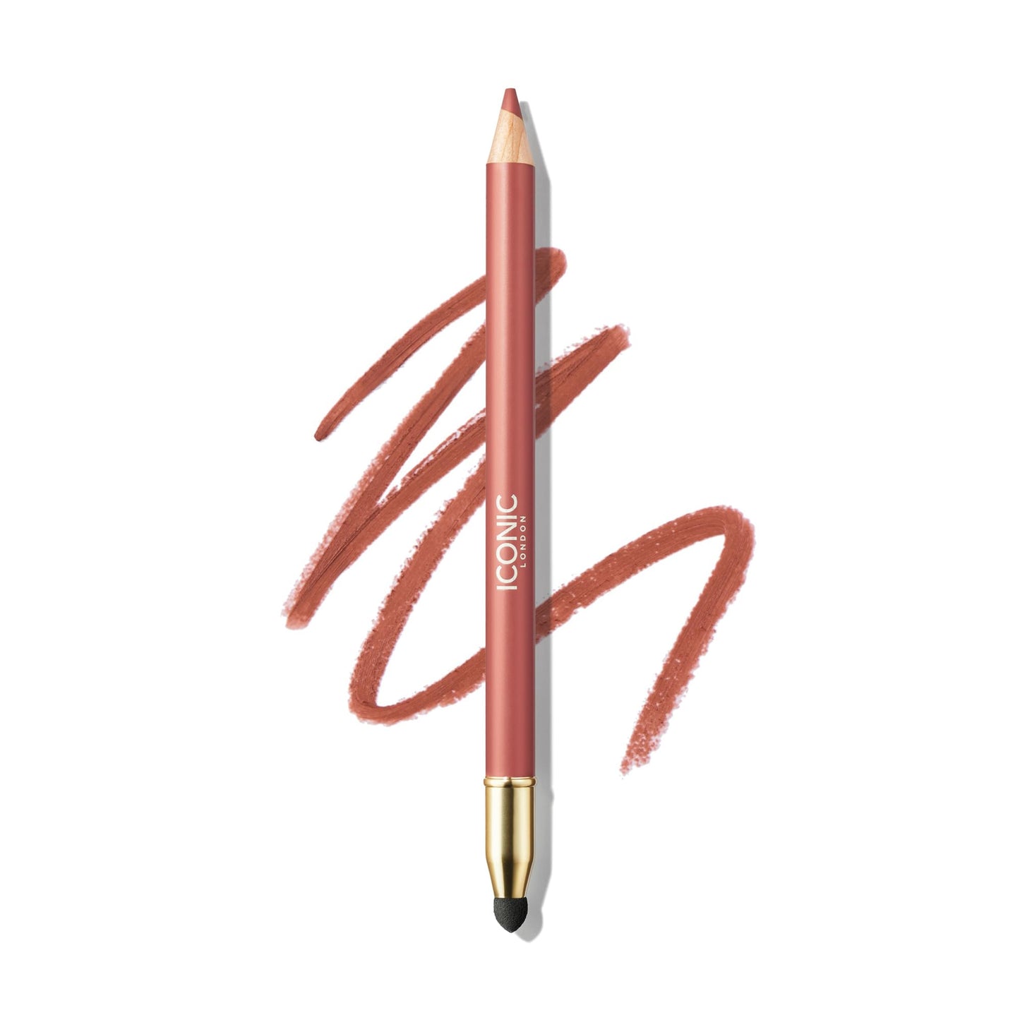 ICONIC LONDON Fuller Pout Sculpting Lip Liner | Blendable, Dual Ended Lip Liner with Creamy Colour and Lip Sponge for Buffing, Cruelty-Free, Vegan Makeup (Sister Sister) 0.036 Oz - dailyvitalstore