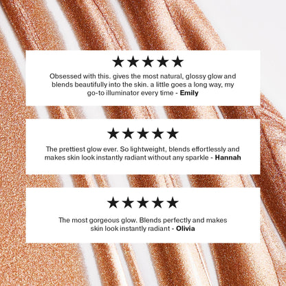 ICONIC LONDON Illuminator | Liquid Highlighting Drops for a Radiant Glow, Cruelty-Free, Vegan Makeup, Original (Champagne Shimmer) 0.45 Fl oz - dailyvitalstore