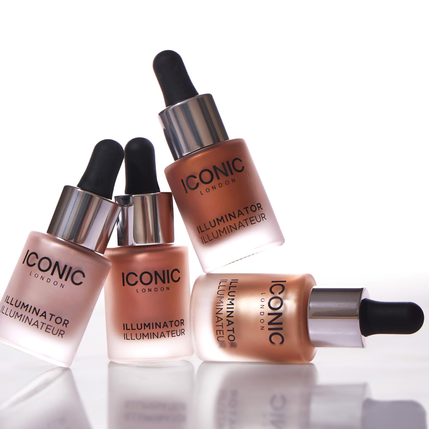 ICONIC LONDON Illuminator | Liquid Highlighting Drops for a Radiant Glow, Cruelty-Free, Vegan Makeup, Original (Champagne Shimmer) 0.45 Fl oz - dailyvitalstore