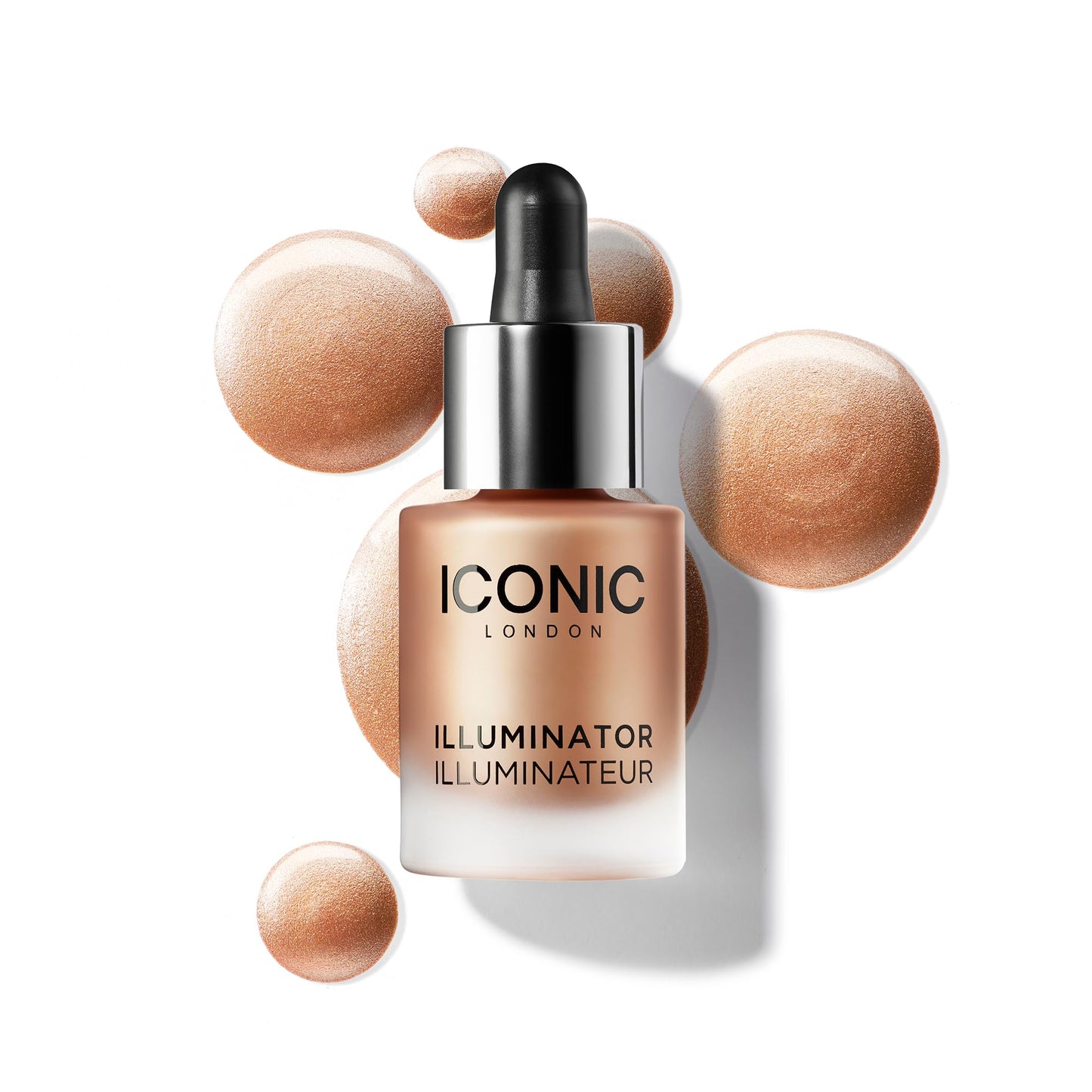 ICONIC LONDON Illuminator | Liquid Highlighting Drops for a Radiant Glow, Cruelty-Free, Vegan Makeup, Original (Champagne Shimmer) 0.45 Fl oz - dailyvitalstore