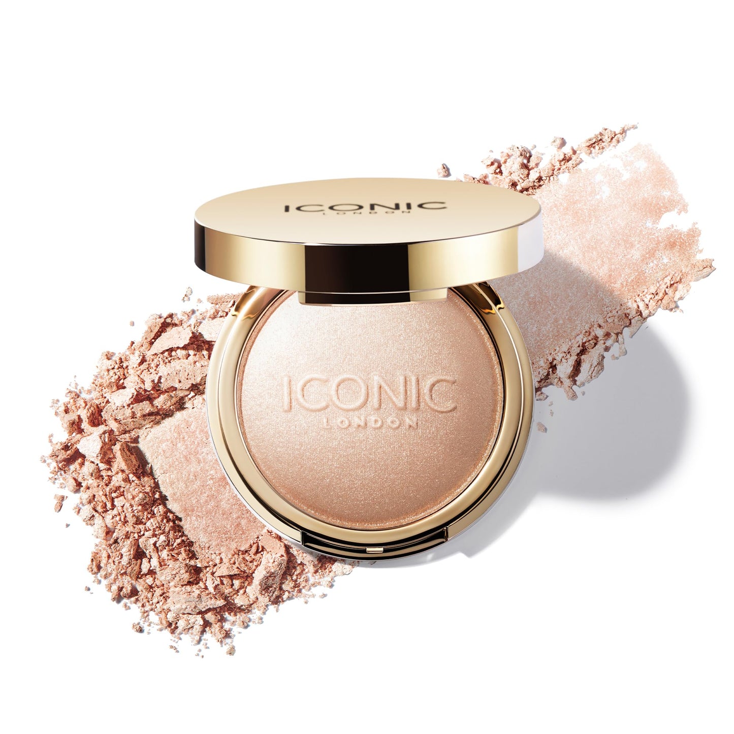 ICONIC LONDON Lit and Luminous Baked Highlighter | Pressed Powder Highlighter for a Radiant Glow, Cruelty-Free, Vegan Makeup, 0.56 oz - dailyvitalstore