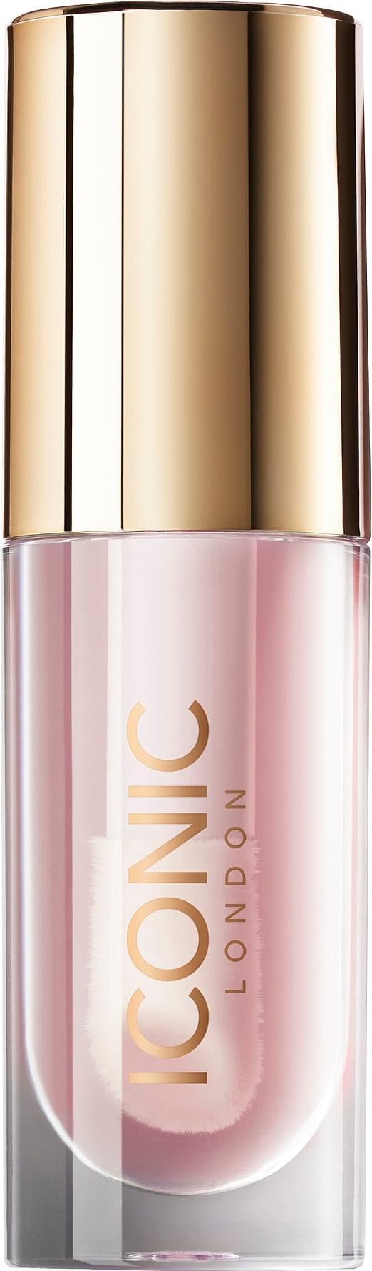 ICONIC LONDON Lustre Lip Oil | Non Sticky, Moisturizing and High Shine Lip Oil, Containing Vitamin C and Hyaluronic Acid, Cruelty Free, Vegan Makeup, Sugar Mama (Pink), 6 mL/ 0.2 Fl Oz - dailyvitalstore