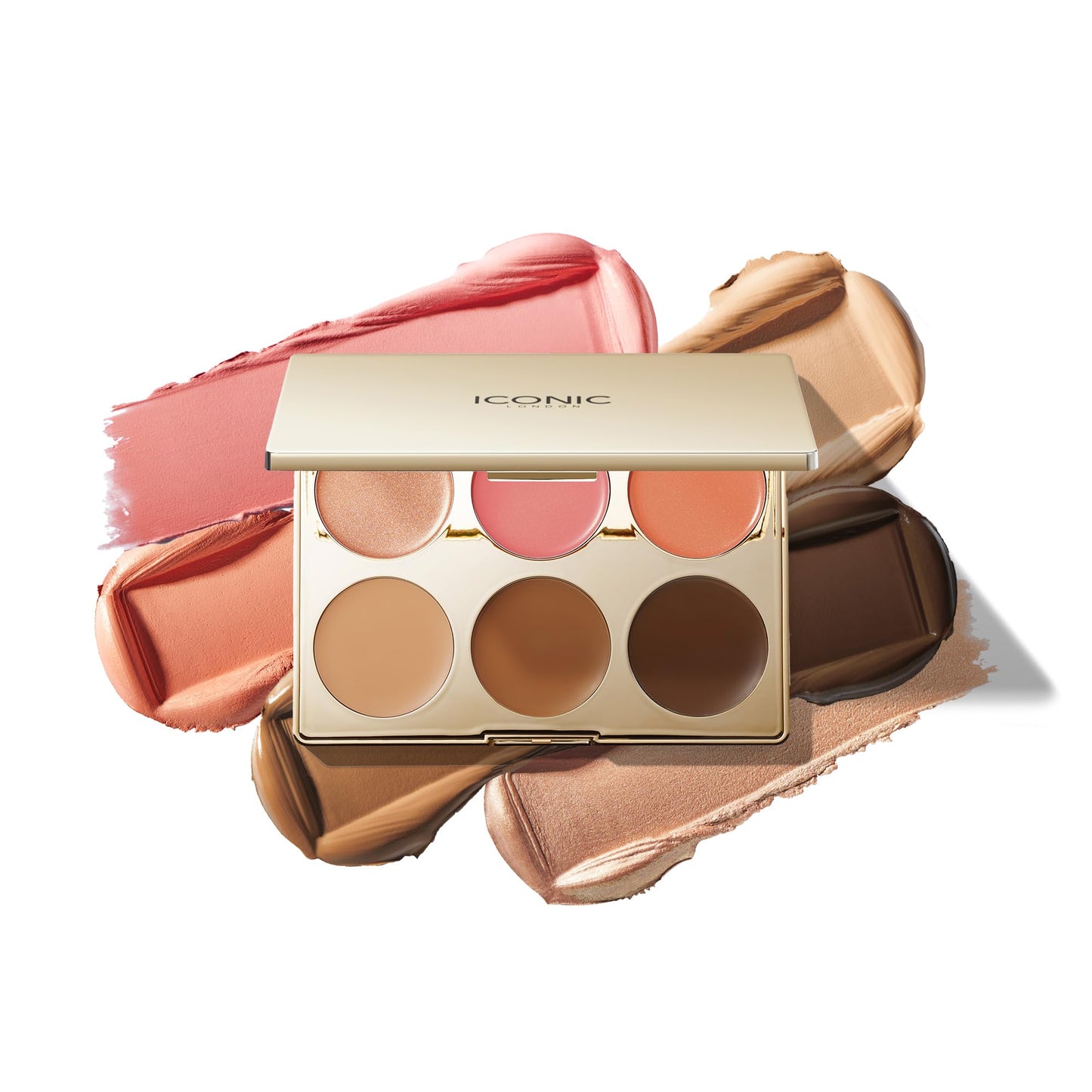 ICONIC LONDON Multi-Use Cream Blush, Bronze and Highlight Palette | Cruelty-Free, Vegan Makeup - dailyvitalstore