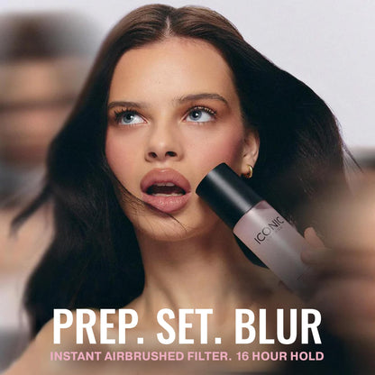 ICONIC LONDON Prep Set Blur Setting Spray | Makeup Fixing Spray, Blurs Imperfections and Gives Skin a Radiant Glow, Vegan Makeup, 120 mL / 4.05 Fl Oz. - dailyvitalstore