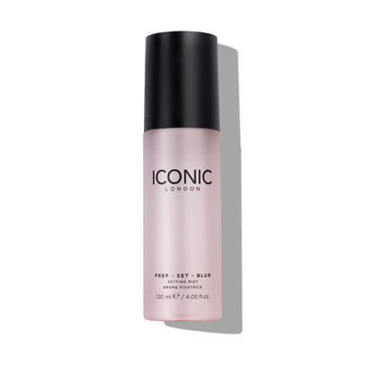 ICONIC LONDON Prep Set Blur Setting Spray | Makeup Fixing Spray, Blurs Imperfections and Gives Skin a Radiant Glow, Vegan Makeup, 120 mL / 4.05 Fl Oz. - dailyvitalstore