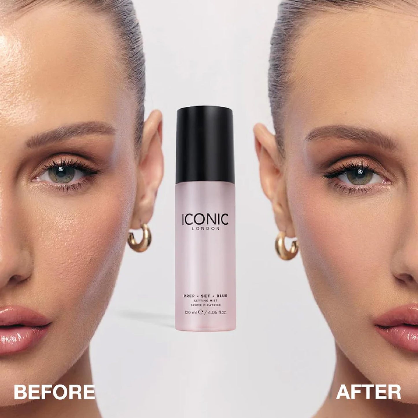 ICONIC LONDON Prep Set Blur Setting Spray | Makeup Fixing Spray, Blurs Imperfections and Gives Skin a Radiant Glow, Vegan Makeup, 120 mL / 4.05 Fl Oz. - dailyvitalstore