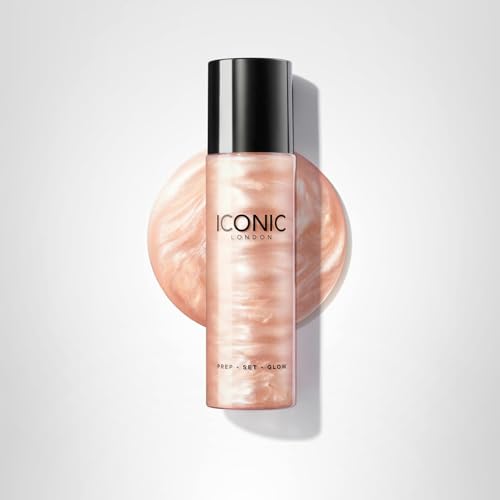 ICONIC LONDON Prep-Set-Glow | Hydrating + Setting + Glowing Spray, 3-in-1 Formula for a Dewy, Radiant Finish, Cruelty-Free, Vegan Makeup, 4.22 Fl oz - dailyvitalstore