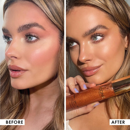 ICONIC LONDON Prep-Set-Tan Glow | Shimmering Self Tanning Facial Mist with Hyaluronic Acid, Cruelty-Free, Vegan Makeup, 2.53 Fl oz - dailyvitalstore