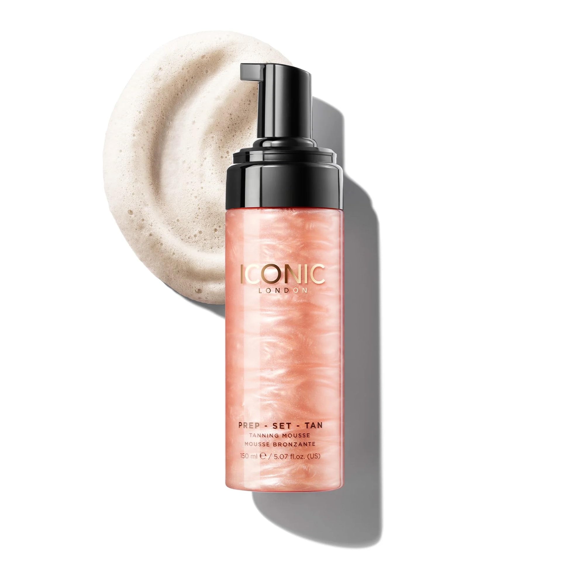 ICONIC LONDON Prep Set Tan Mousse | Long Lasting, Sun Kissed Skin, Bronze Glow, Cruelty-Free, Vegan Makeup, Original - dailyvitalstore