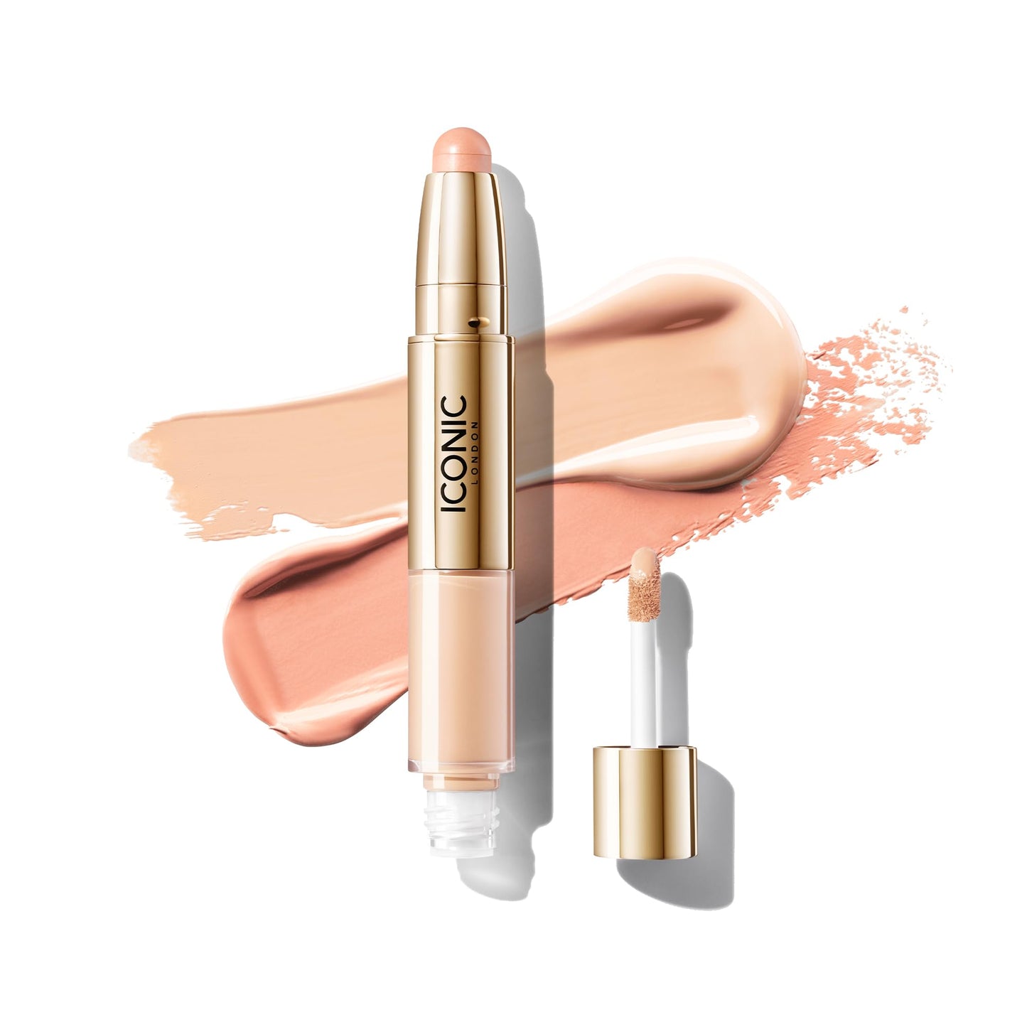 ICONIC LONDON Radiant Concealer & Brightening Duo | Creamy Liquid + Brightening Crayon Dual Ended Concealer, Cruelty Free, Vegan Makeup (Neutral Fair) 0.08 oz - dailyvitalstore