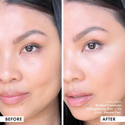 ICONIC LONDON Radiant Concealer & Brightening Duo | Creamy Liquid + Brightening Crayon Dual Ended Concealer, Cruelty Free, Vegan Makeup (Neutral Fair) 0.08 oz - dailyvitalstore
