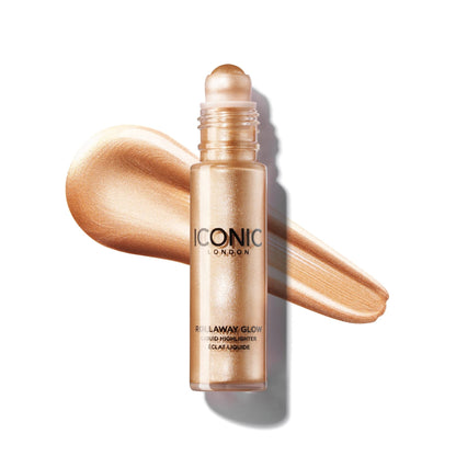 ICONIC LONDON Rollaway Glow | Liquid Highlighter for a Radiant Glow, Cruelty-Free, Vegan Makeup (Champagne Chic) 0.27 Fl oz - dailyvitalstore
