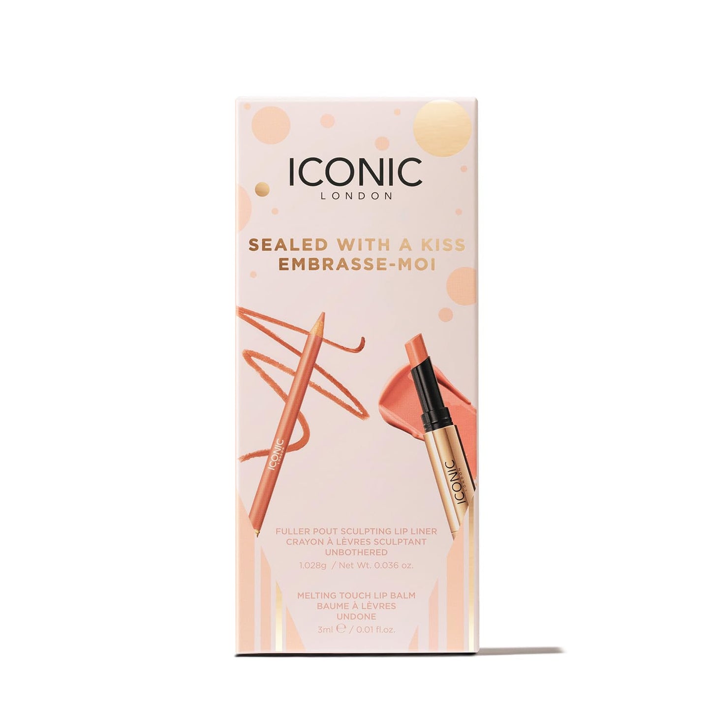 ICONIC LONDON Sealed with a Kiss Gift Set | Includes Melting Touch Lip Balm (Undone) and Fuller Pout Sculpting - dailyvitalstore