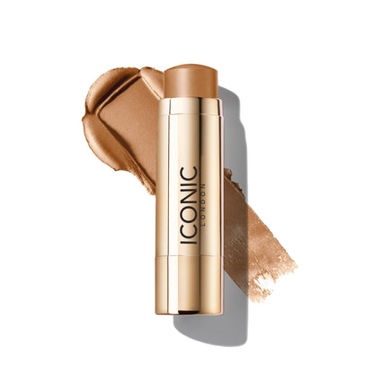 ICONIC LONDON Shape and Shade Sculpting Stick | Mega-Blurring Creamy Sculpting Stick, Seamless Apllication for Silky Finish, Cruelty Free, Vegan Makeup, 0.21 oz. (Curve- Light/Med) - dailyvitalstore