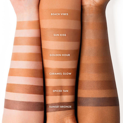 ICONIC LONDON Sheer Bronze | Lightweight Liquid Buildable Bronzer, Cruelty Free, Vegan Makeup, (Beach Vibes) 0.42 Fl oz - dailyvitalstore