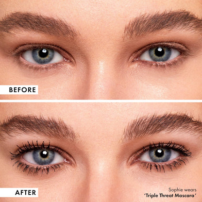 ICONIC LONDON Triple Threat Mascara | Volumizing, Lengthening + Lifting Mascara for Stunning Lashes, Cruelty-Free, Vegan Makeup, 0.30 Fl oz - dailyvitalstore