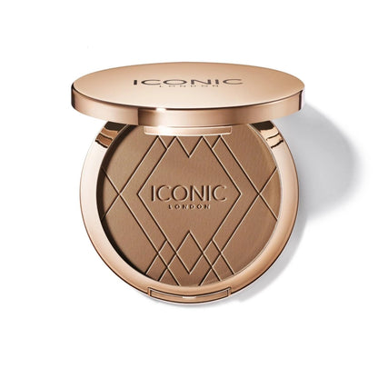 ICONIC LONDON Ultimate Bronzing Powder | Silky Powder, Flawless Matte Finish Bronzer Cruelty-Free, Vegan Makeup, (Warm Bronze) 0.59 oz - dailyvitalstore