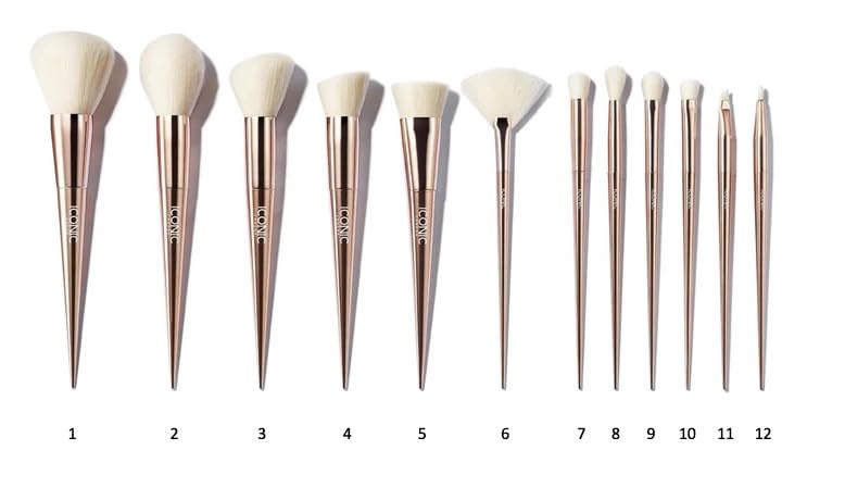ICONIC LONDON Ultimate Brush Set | 12 Piece Makeup Brush Set - dailyvitalstore
