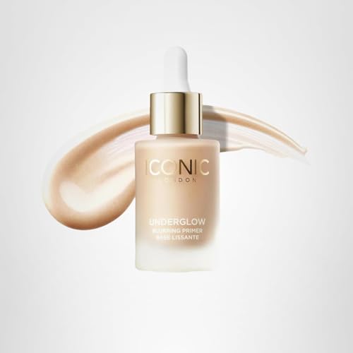 ICONIC LONDON Underglow Blurring Primer | Blurs Imperfections and Gives Skin a Radiant Glow, Cruelty-Free, Vegan Makeup Universal Shade, 0.91 Fl oz - dailyvitalstore