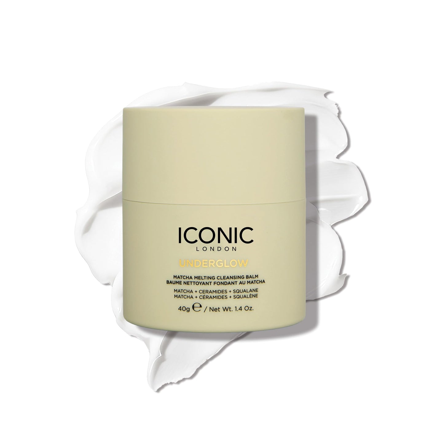 ICONIC LONDON Underglow Matcha Melting Cleansing Balm | Makeup Remover with Squalane & Ceramides for Softer, Plumper Skin | Vegan, 1.41 oz - dailyvitalstore