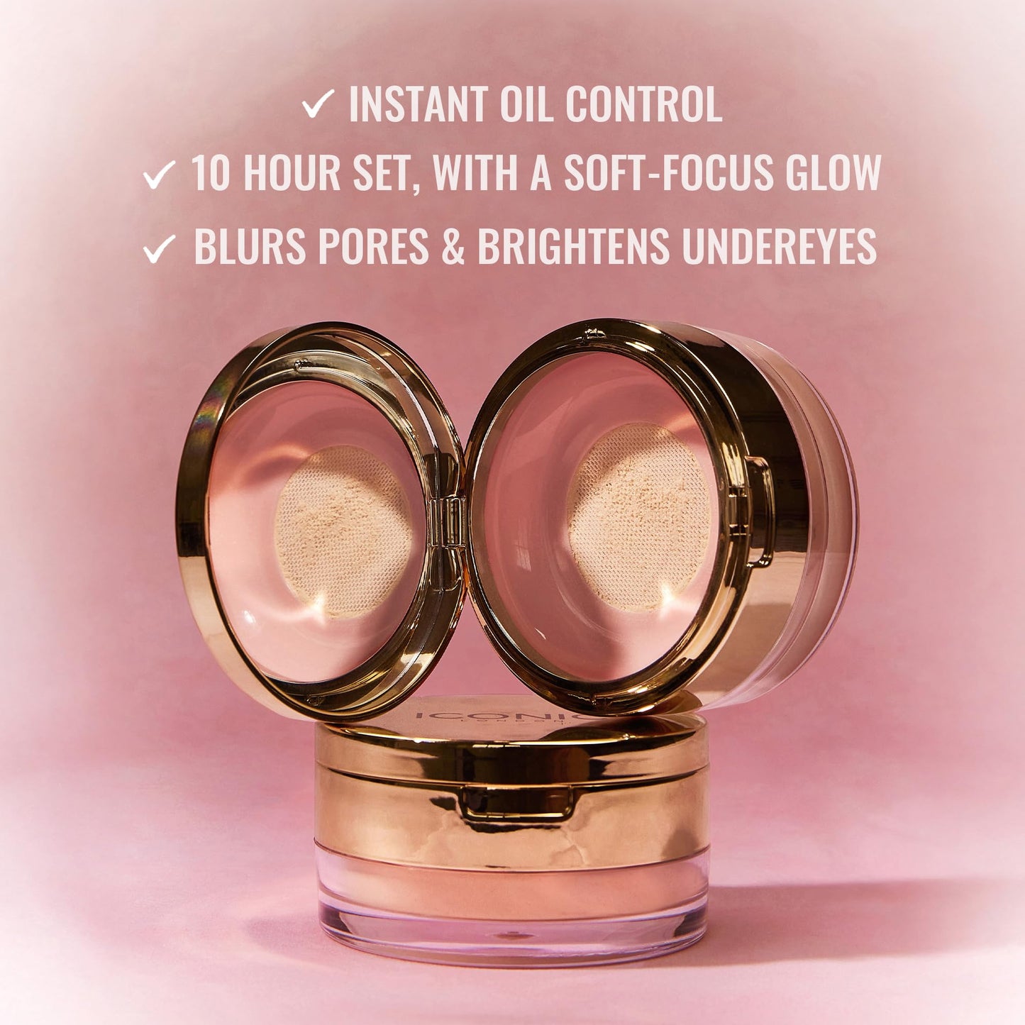 ICONIC LONDON Velvet Blur Translucent Setting Powder | Velvet Finish, Hydrating Loose Powder with Hyaluronic Acid Spheres | Cruelty-Free, Vegan Makeup - dailyvitalstore