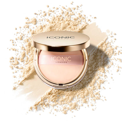 ICONIC LONDON Velvet Blur Translucent Setting Powder | Velvet Finish, Hydrating Loose Powder with Hyaluronic Acid Spheres | Cruelty-Free, Vegan Makeup - dailyvitalstore