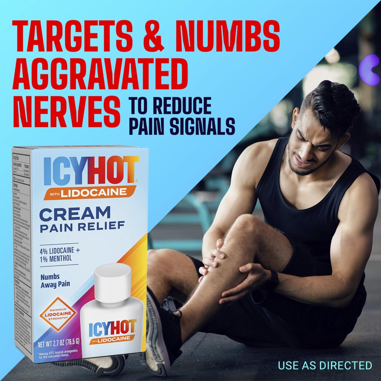 Icy Hot Max Strength Pain Relief Cream with Lidocaine Plus Menthol, 2.7 Ounces - dailyvitalstore
