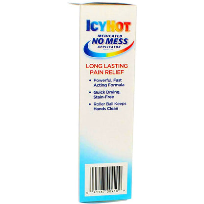 Icy Hot Medicated No Mess Applicator Max-Strength 2.5 Ounce (73ml) (6 Pack) - dailyvitalstore
