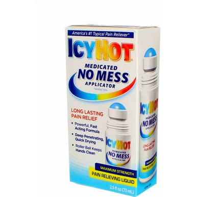 Icy Hot Medicated No Mess Applicator Max-Strength 2.5 Ounce (73ml) (6 Pack) - dailyvitalstore