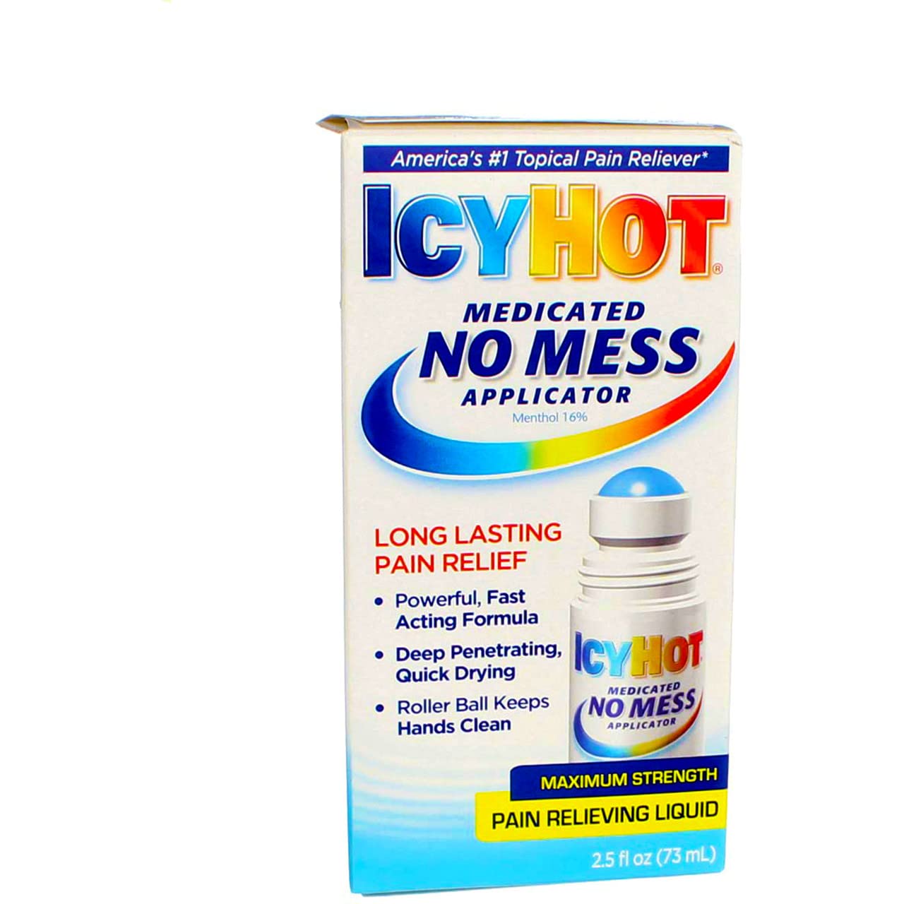Icy Hot Medicated No Mess Applicator Max-Strength 2.5 Ounce (73ml) (6 Pack) - dailyvitalstore
