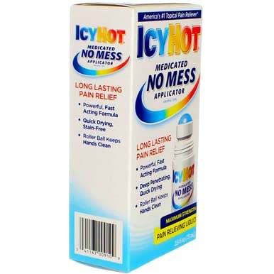 Icy Hot Medicated No Mess Applicator Max-Strength 2.5 Ounce (73ml) (6 Pack) - dailyvitalstore