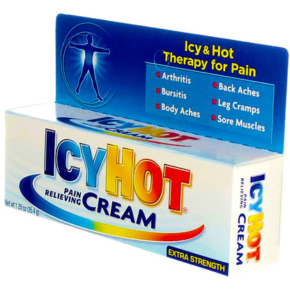 ICY Hot Pain Relieving Cream 1.25 Ounce Extra Strength (37ml) (2 Pack) - dailyvitalstore