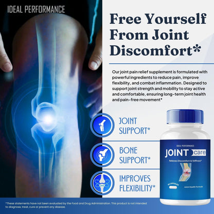 IDEAL PERFORMANCE Joint Care Support Capsules, JointCare Supplement Pills All Natural Formula to Fortify Bones & Bolster Flexibility - Maximum Strength, Joint Care Support Reviews (5 Pack) - dailyvitalstore