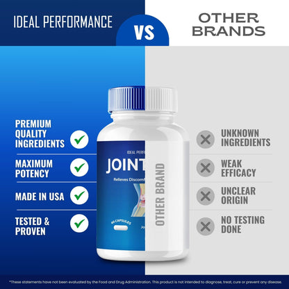 IDEAL PERFORMANCE Joint Care Support Capsules, JointCare Supplement Pills All Natural Formula to Fortify Bones & Bolster Flexibility - Maximum Strength, Joint Care Support Reviews (2 Pack) - dailyvitalstore