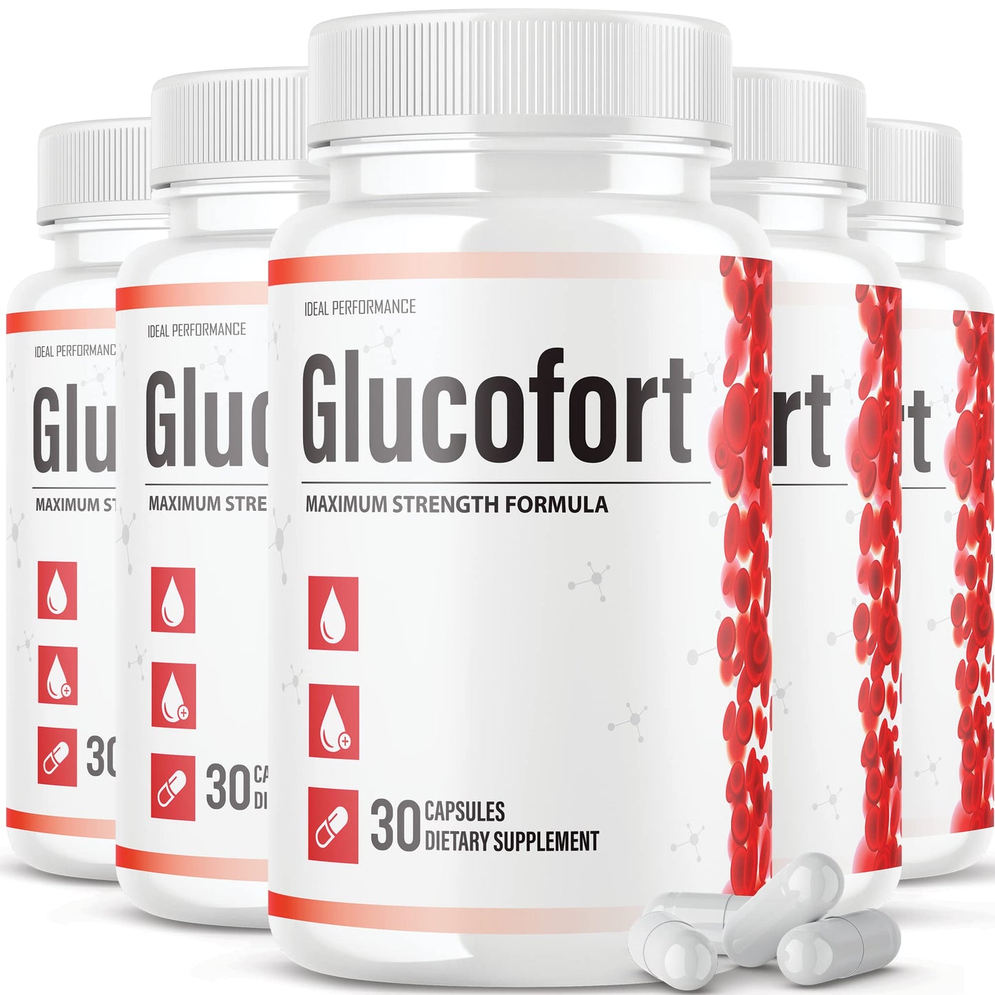 IDEAL PERFORMANCE (Official) Glucofort Formula Supplement (5 Pack) - dailyvitalstore