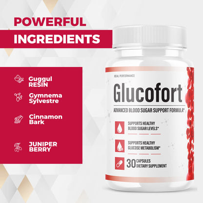 IDEAL PERFORMANCE (Official) Glucofort Supplement Support Formula (3 Pack) - dailyvitalstore