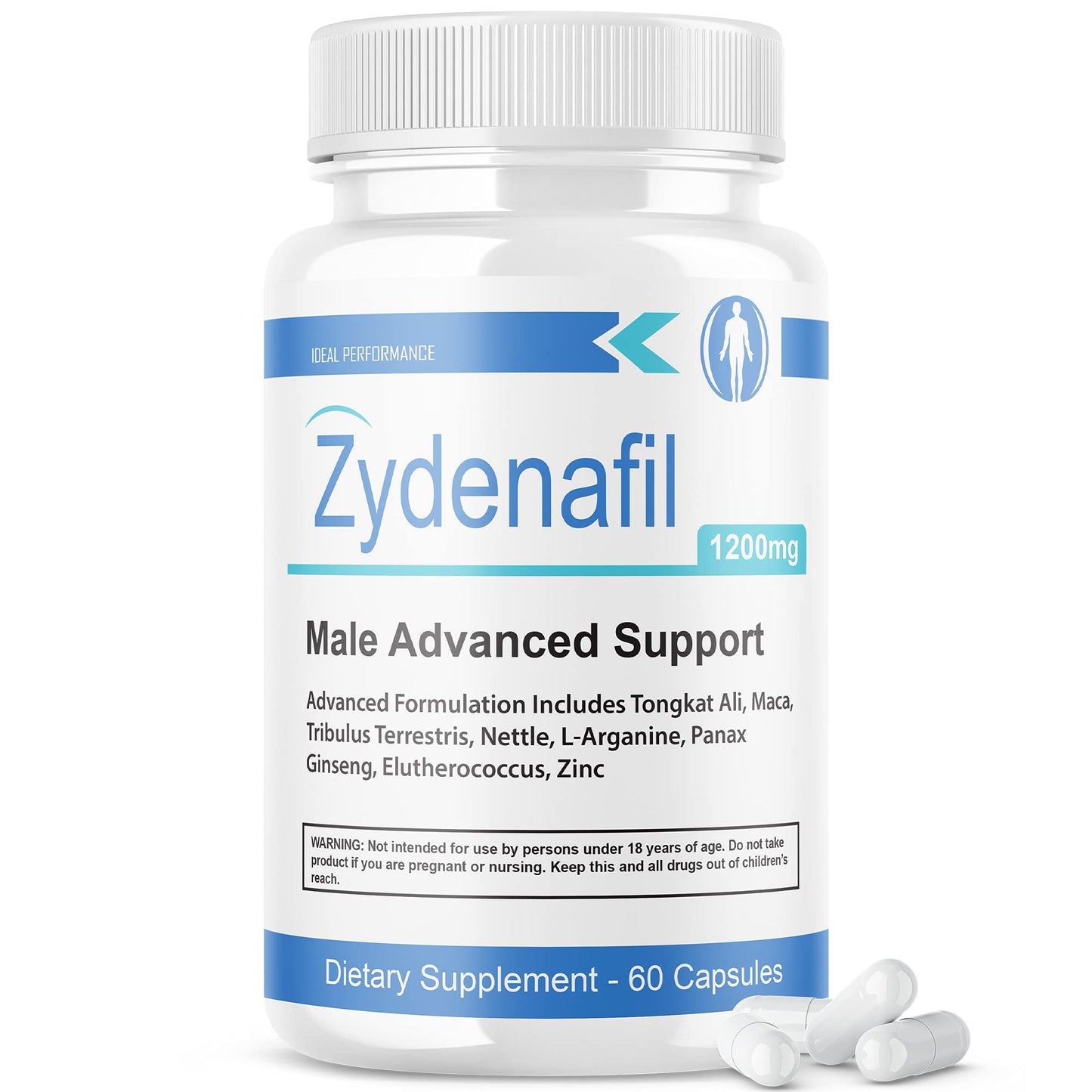 IDEAL PERFORMANCE Zydenafil Pills for Men (60 Capsules) - dailyvitalstore