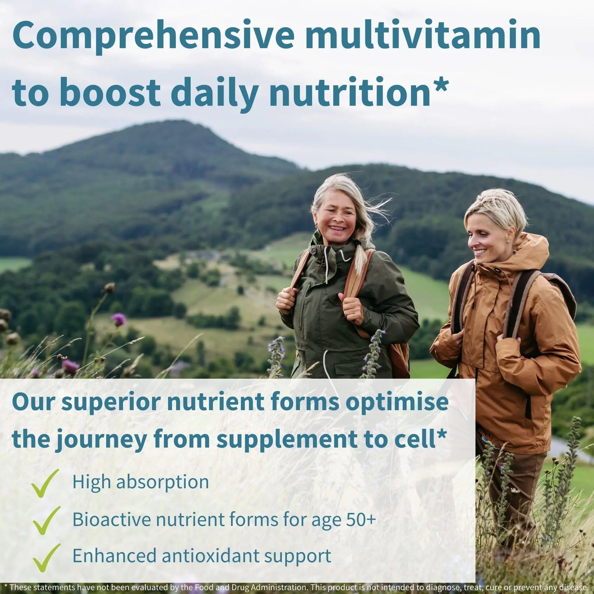 Igennus Methylated Women's 50+ Multivitamin with Calcium & Magnesium, Pure & Clean, All-Day Nutrient Delivery with High-Strength B-Vitamins - dailyvitalstore
