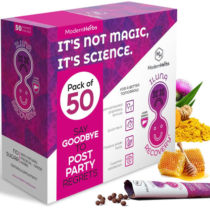 ILUNA Herbal Wellness Supplement - 50 Count - Traditional Korean Botanical Blend with Milk Thistle - Concentrated Herbal Pebbles for Daily Vitality and Balance - dailyvitalstore