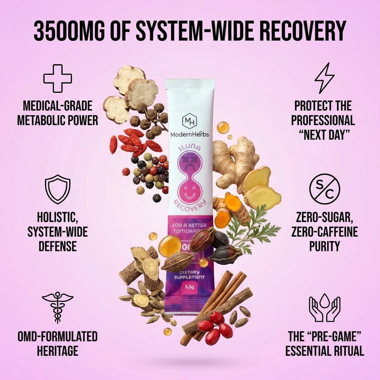 ILUNA Herbal Wellness Supplement - 50 Count - Traditional Korean Botanical Blend with Milk Thistle - Concentrated Herbal Pebbles for Daily Vitality and Balance - dailyvitalstore