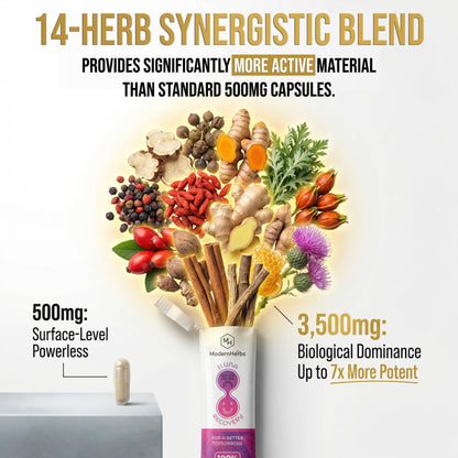 ILUNA Herbal Wellness Supplement - 50 Count - Traditional Korean Botanical Blend with Milk Thistle - Concentrated Herbal Pebbles for Daily Vitality and Balance - dailyvitalstore