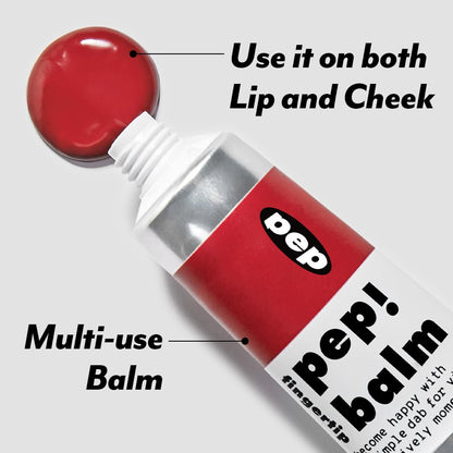 I'M MEME Lip and Cheek Tint - PepBalm 001 Recharger | Wtih Shea Butter, Gift, Liquid Blush, Travel-Friendly, Highly Pigmented, Non-Drying, Sheer Balm Gross Tint, 0.52 Oz - dailyvitalstore