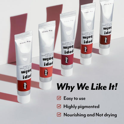 I'M MEME Lip and Cheek Tint - PepBalm 001 Recharger | Wtih Shea Butter, Gift, Liquid Blush, Travel-Friendly, Highly Pigmented, Non-Drying, Sheer Balm Gross Tint, 0.52 Oz - dailyvitalstore