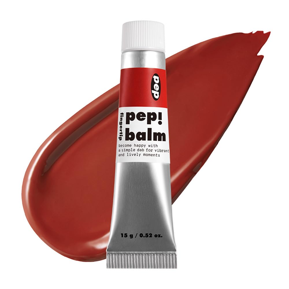 I'M MEME Lip and Cheek Tint - PepBalm 001 Recharger | Wtih Shea Butter, Gift, Liquid Blush, Travel-Friendly, Highly Pigmented, Non-Drying, Sheer Balm Gross Tint, 0.52 Oz - dailyvitalstore